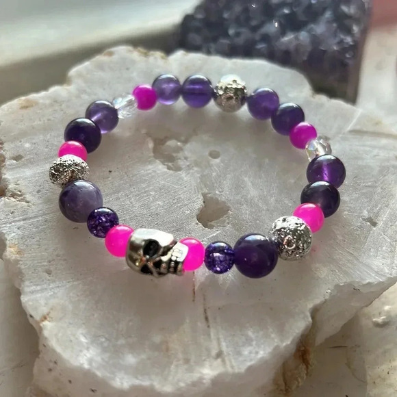 ✨Handmade Protection -Spiritual Growth -Transformation Crystal Healing bracelet - Picture 4 of 4